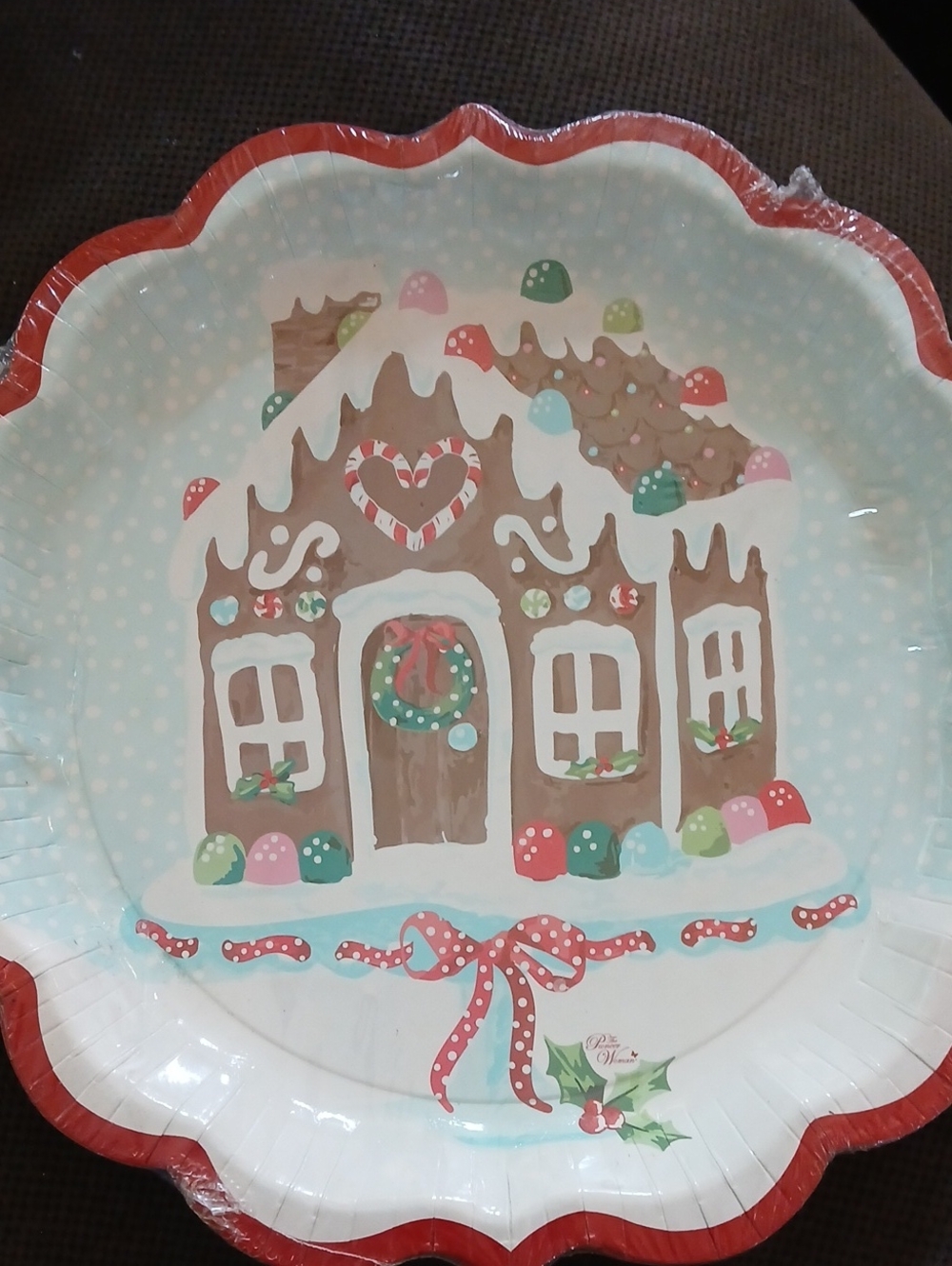 Pioneer Woman Holiday Gingerbread Decorative 8 Pack Paper Serving Plates NEW